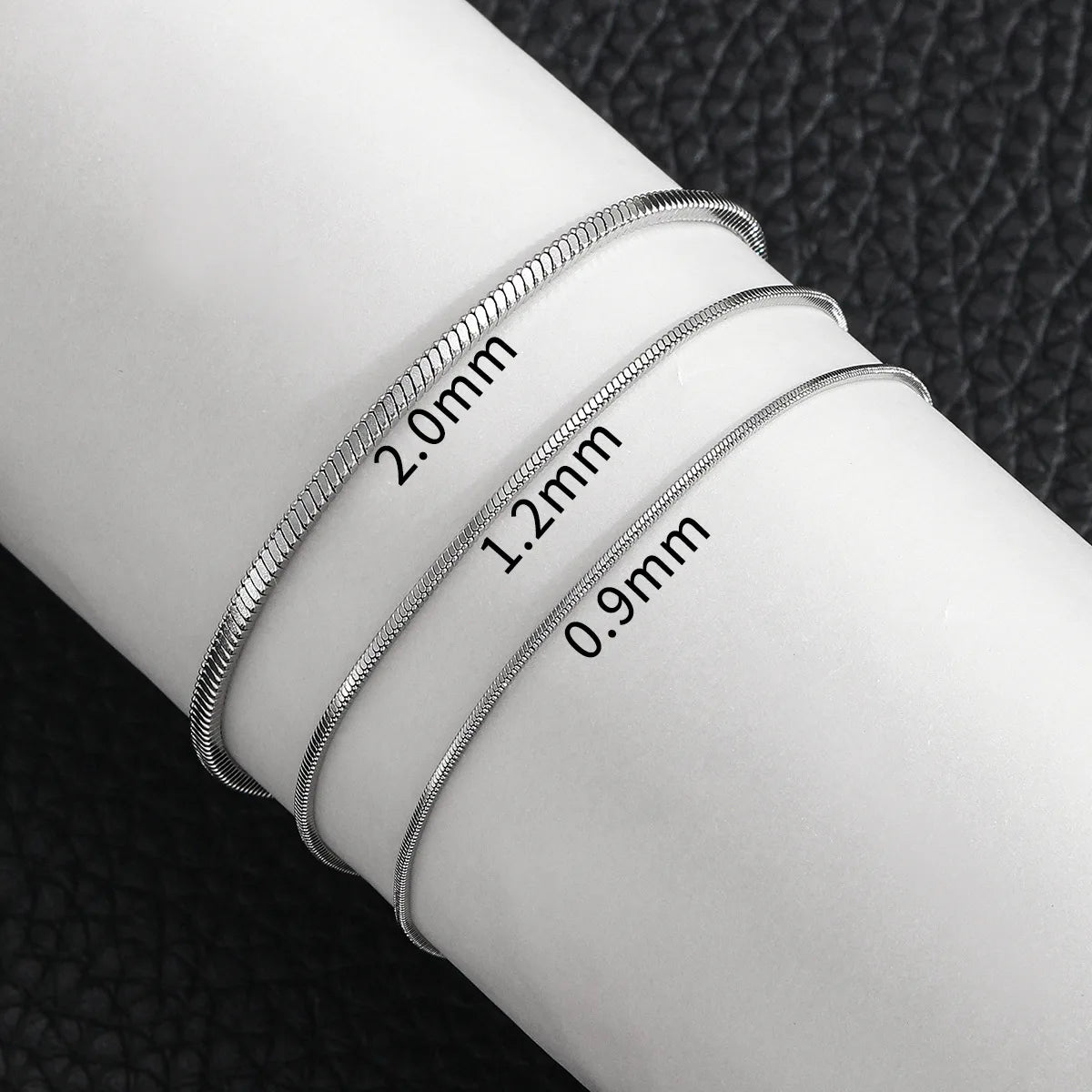 Stainless Steel Square Snake Bone Chain Bracelet