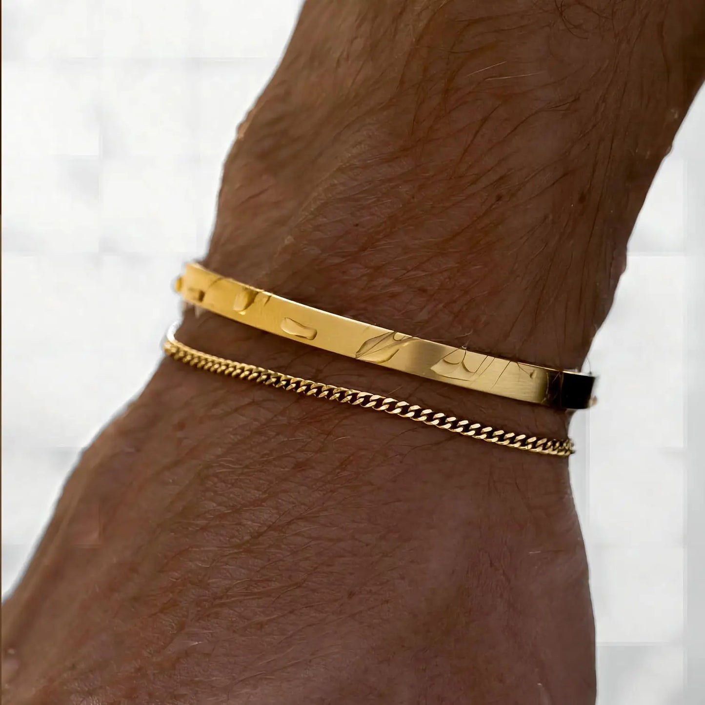 Stainless Steel Cuban Chain Bracelet