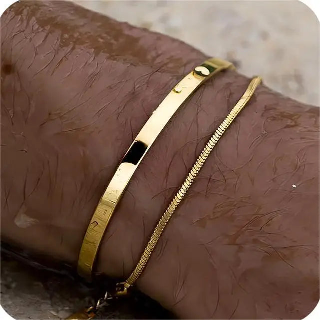 Stainless Steel Cuban Chain Bracelet
